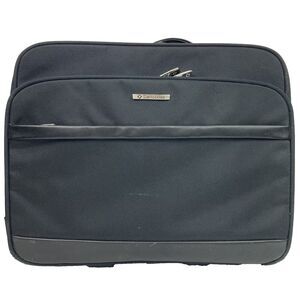 Samsonite Rolling Carry On-Black-2 Wheel-Extended Handle+Carry Han-Clothes Strap